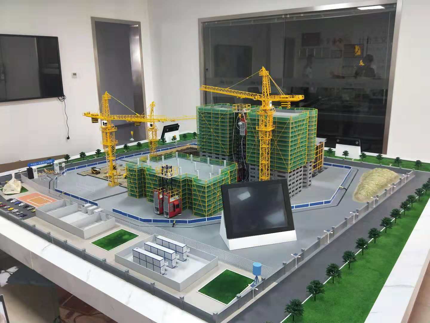 青浦区建筑施工场景模型